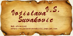 Vojislava Šuvaković vizit kartica